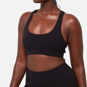 MATE THE LABEL Black Sports Bra extra Size small